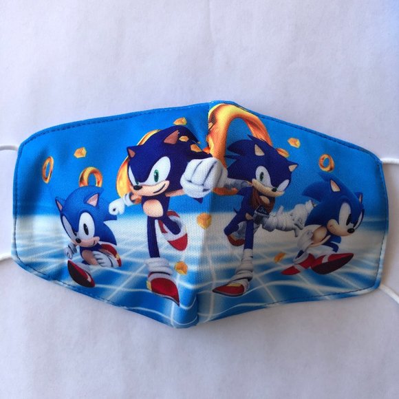 1 pc Kids face mask Sonic the Hedgehog tails - Picture 1 of 3